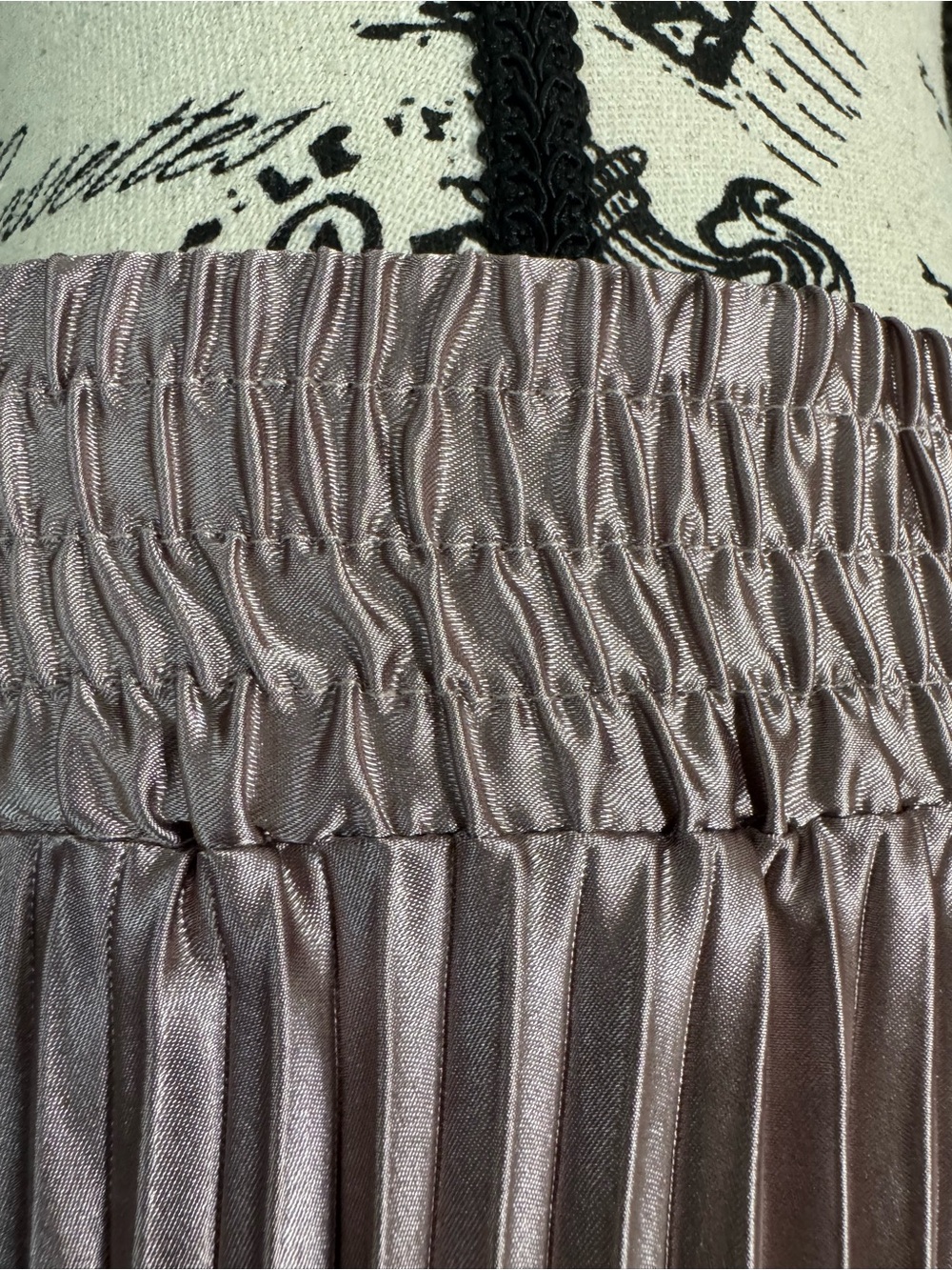 Anthropologie Blue Tassel Semele Pleated Midi Skirt - Picture 4 of 6